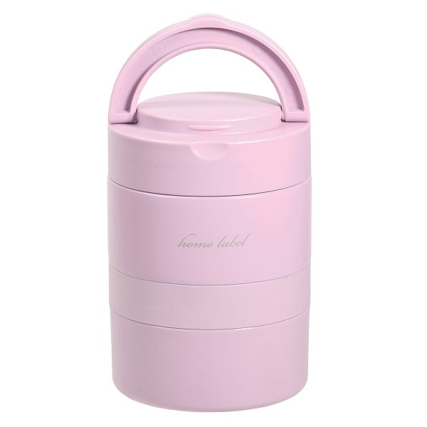 DC-6012 ホームレーベル ステンレス連結式ランチジャー480(オーキッド)