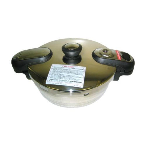 H-1224 タイムレース3層底両手圧力鍋3.0L