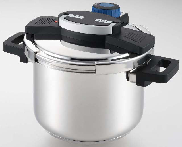 H-3569 A.3層底ワンタッチレバー圧力鍋5.5L