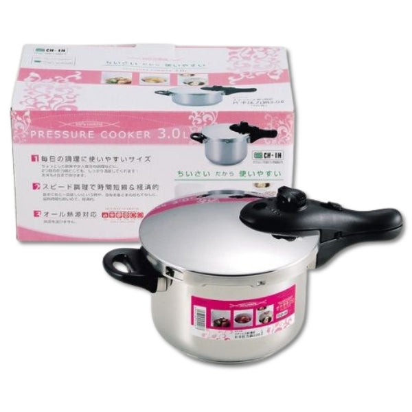 H-5126 アーリークッキング 3層底片手圧力鍋3L