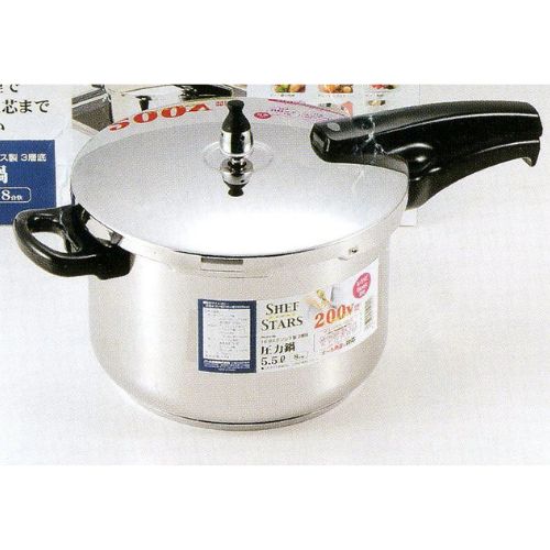 H-5136 シェフスターズ 3層底圧力鍋5.5L