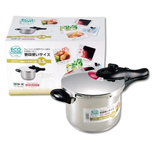 H-5142 エコクッカー 3層底片手圧力鍋3.5L