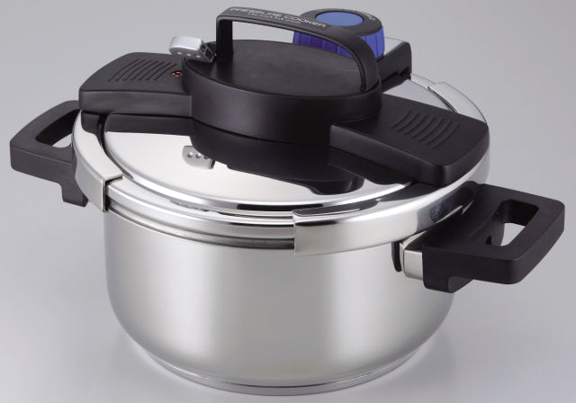 H-5388 3層底ワンタッチレバー圧力鍋4.0L