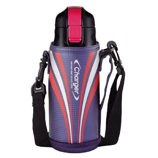 H-6064 エナジーチャージャー ダイレクトボトル600(レッド×ネイビー)ポーチ付