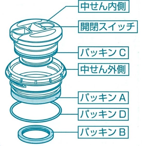 H-6861 クロスモーション 広口ダブルステンレスボトル1500