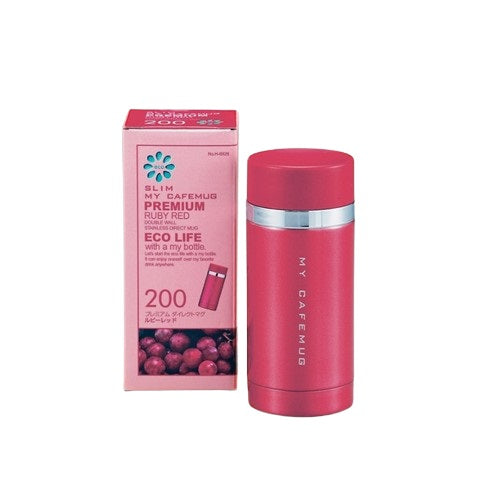 H-6926 プレミアムマイカフェスリム ダイレクトマグ200(ルビーレッド)
