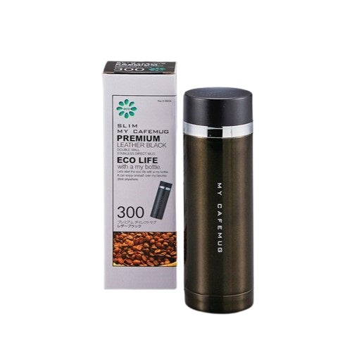 H-6934 プレミアムマイカフェスリム ダイレクトマグ300(レザーブラック)