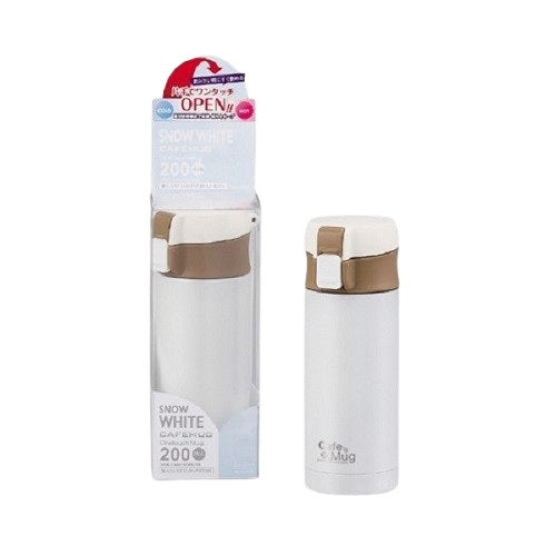H-7550 カフェマグ スリムワンタッチマグ200(スノーホワイト)