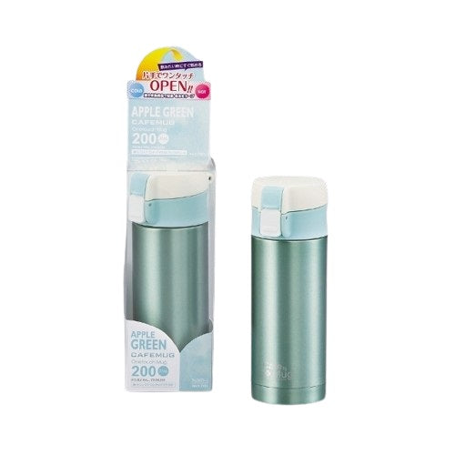 H-7551 カフェマグ スリムワンタッチマグ200(アップルグリーン)