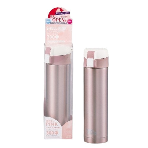 H-7558 カフェマグ スリムワンタッチマグ300(シェルピンク)