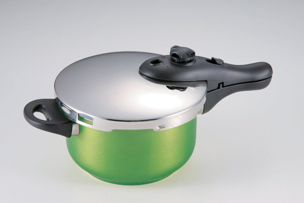 H-9687 クレア 3層底片手圧力鍋2.5L(グリーン)