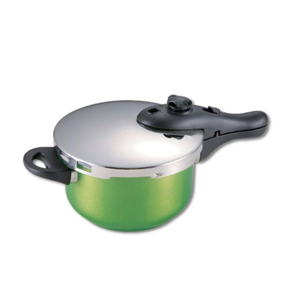 H-9687 クレア 3層底片手圧力鍋2.5L(グリーン)