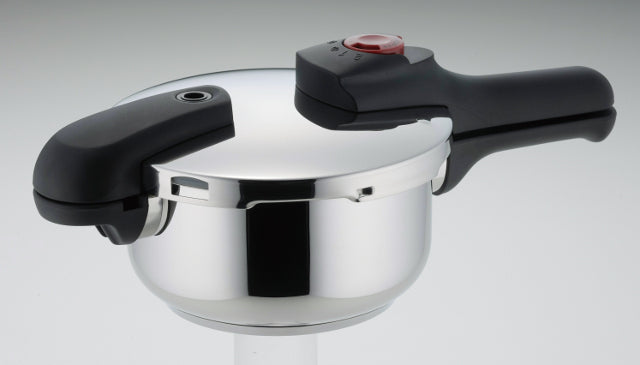 HB-1267 A.3層底切り替え式圧力鍋2.5L(内面ふっ素加工)