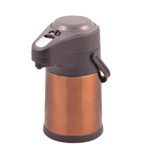 HB-1561 エコでニコっ ステンレスエアーポット2.5L(ブラウン)