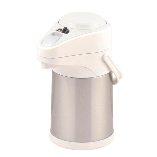 HB-1909 エコでニコっ ステンレスエアーポット2.5L(ステンホワイト)