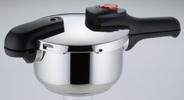 HB-2036 A.3層底切り替え式圧力鍋2.5L(内面ふっ素加工)