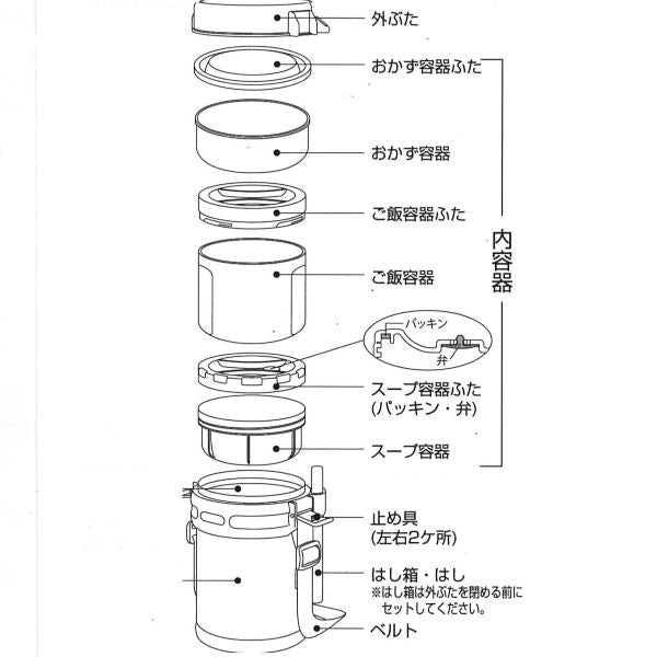 HB-2476 ネオエコランチ ステンレスランチジャー1800(ウォームグレー)