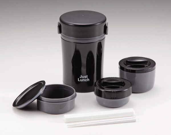 HB-255 ジャストランチ ダブルステンレスランチジャー1000(ブラック)