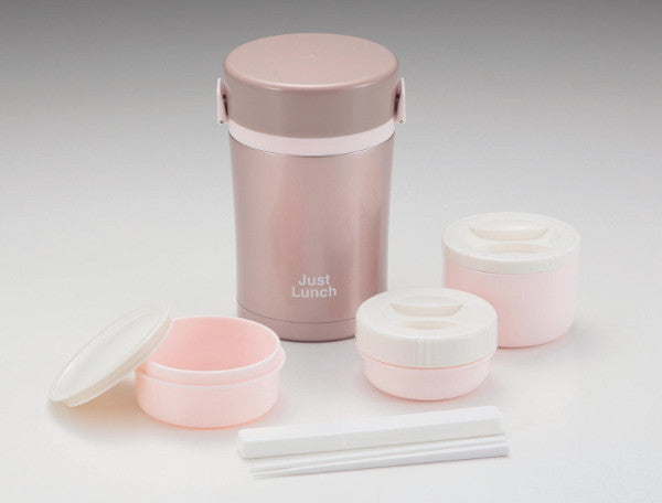 HB-257 ジャストランチ ダブルステンレスランチジャー1000(ピンクゴールド)