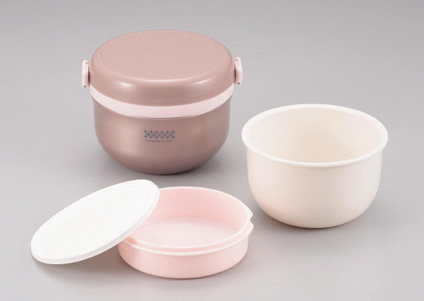 HB-261 ほかどん どんぶり保温ランチ420(ピンクゴールド)