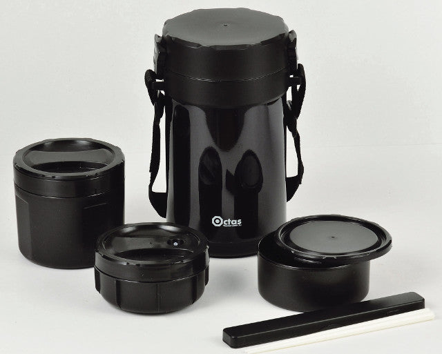 HB-3309 オクタス ステンレスランチジャー2000(ブラック)