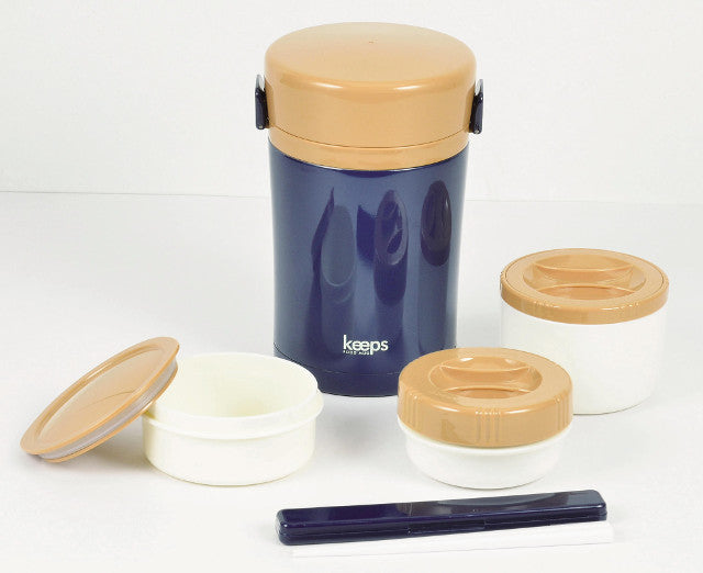 HB-3335 キープス ステンレスランチジャー1000(ネイビー)