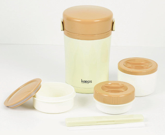 HB-3336 キープス ステンレスランチジャー1000(クリーム)