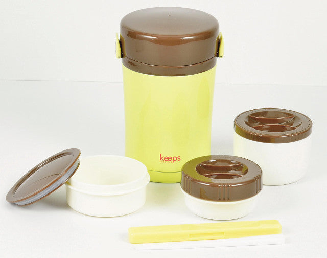 HB-3338 キープス ステンレスランチジャー1000(イエロー)