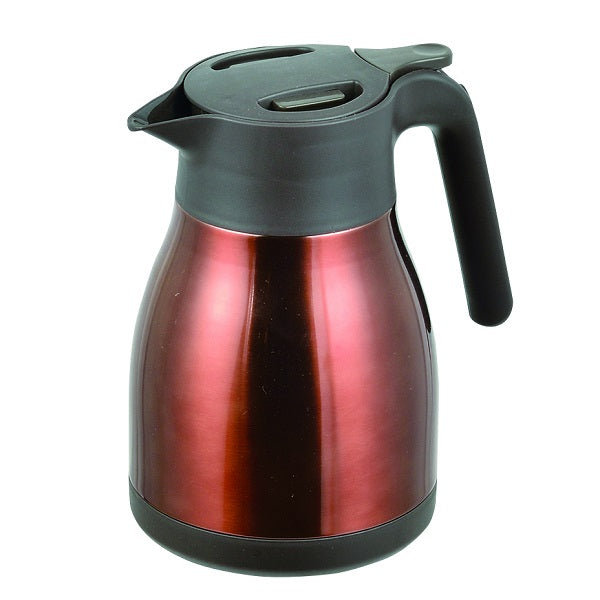 HB-3474 開閉楽々 ステンレステーブルポット1.0L(ブラウン)