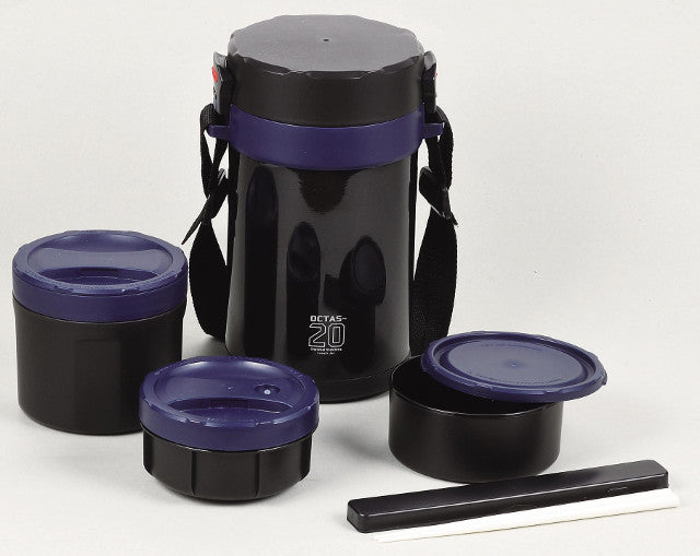 HB-3776 オクタス ステンレスランチジャー2000(ネイビー)