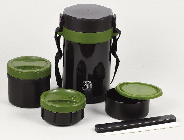 HB-3782 オクタス ステンレスランチジャー2000(カーキグリーン)