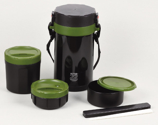 HB-3783 オクタス ステンレスランチジャー2200(カーキグリーン)