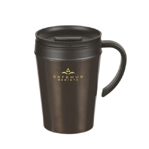 HB-3988 カフェマグバリスタ 真空蓋付マグカップ400(ブラック)