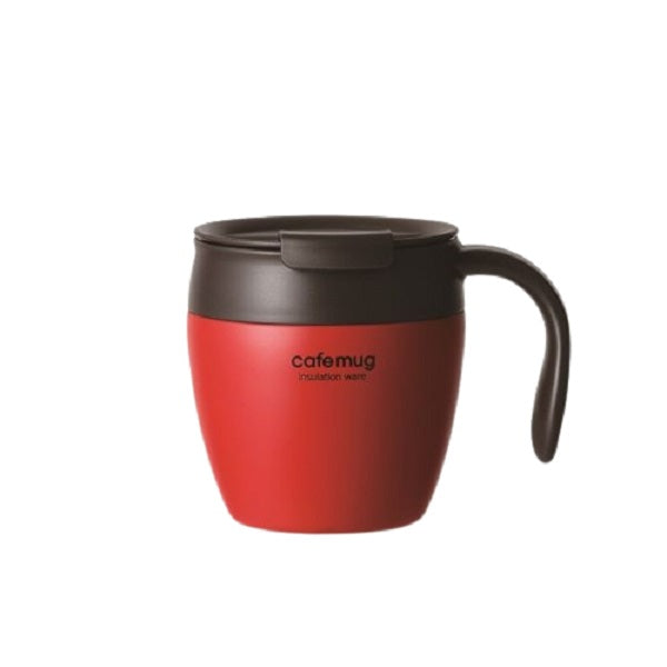 HB-4032 カフェマグアンティーク 真空蓋付マグカップ330(トマトレッド)