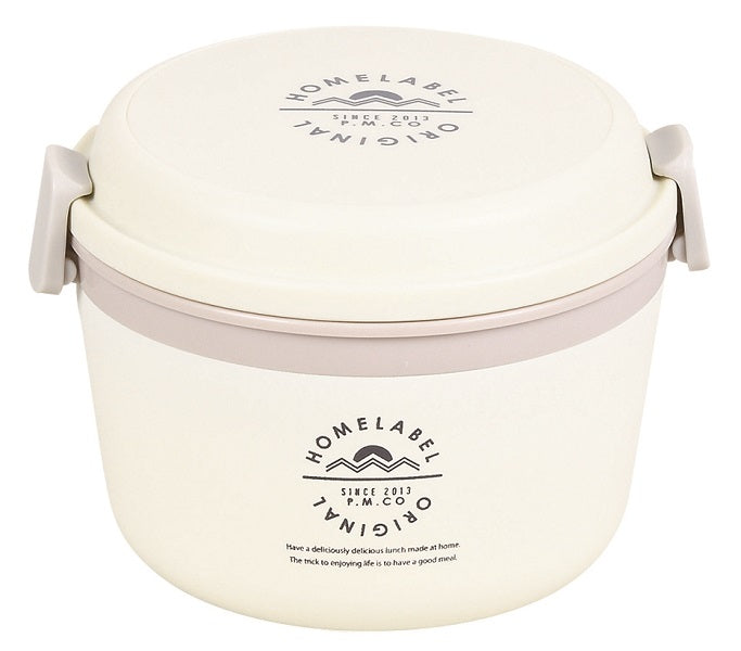 HB-4741 ホームレーベル どんぶりランチジャー770(ホワイト)