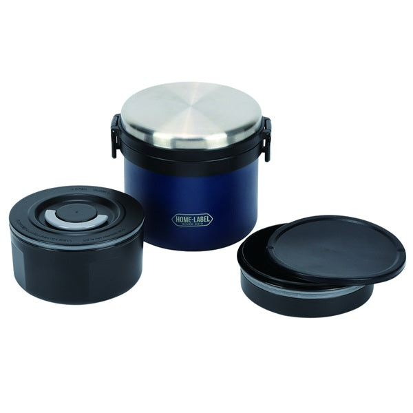 HB-5666 ホームレーベル 全真空ステンレスランチジャー1000(ネイビー)
