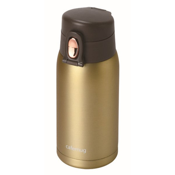 HB-6370 カフェマグ 軽量ワンタッチマグ350(フレアゴールド)
