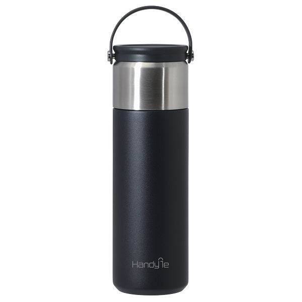 HC-574 ハンディール コップ付ボトル500(ブラック)