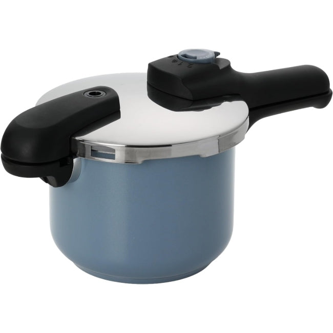 AZ-7587　カラーファーム　ステンレス製三層底圧力鍋3.5L(ミスト・ブルー)
