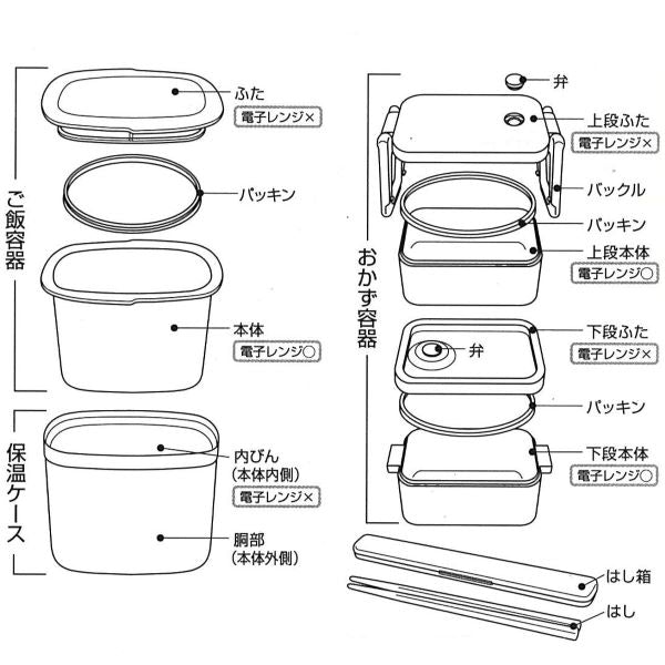 HB-251　ほかほかフィット　スリム保温ランチ450