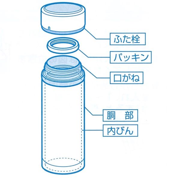 HB-2599　カフェマグ　軽量マグボトル350(ホワイト)