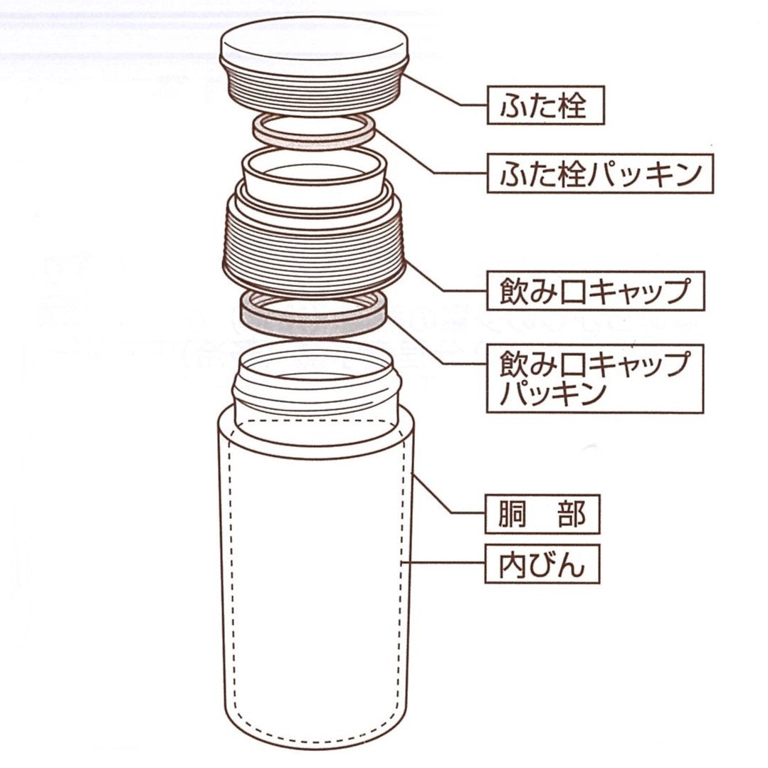 HB-2605　カフェマグバリスタ　軽量マグボトル350(ミラー)