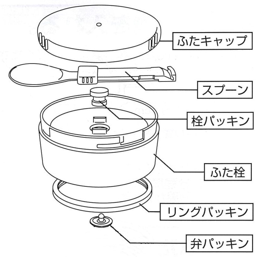 HB-3328　デリデリ　フードマグ280(スプーン付)(イエロー)