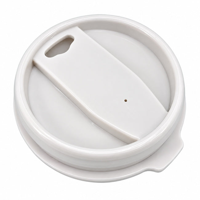 HC-1402-02　カフェマグ　キャリーホルダー付ストロータンブラー用ふた(ミントホワイト・ミルキーベージュ)