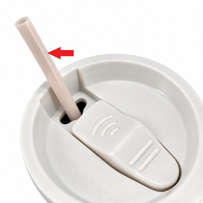 HC-1403-04　カフェマグ　キャリーホルダー付ストロータンブラー用ストロー(ミルキーベージュ)