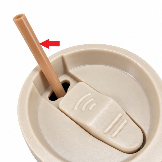 HC-1404-04　カフェマグ　キャリーホルダー付ストロータンブラー用ストロー(モカブラウン)